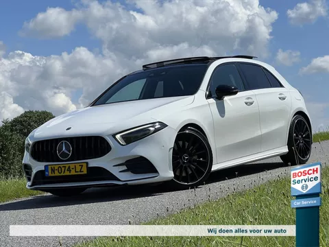 Mercedes A-Klasse A 250 224PK AMG-Line / Pano / Head-up / Sfeerverl / Kleppen uitlaat / Night pakket / Virtual Cockpit / Keyless / Camera / Acc / Dcc / 19* Inch
