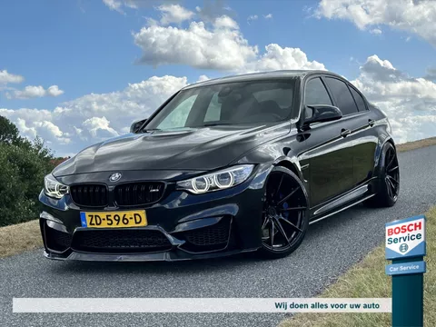 BMW 3-Serie M3 F80 HARMAN-KARDON / DOWNPIPES / FULL CARBON / HEAD-UPP / 360 CAMERA / VERLAAGD / ISPIRI VELGEN / LEER / BLACK ON BLACK