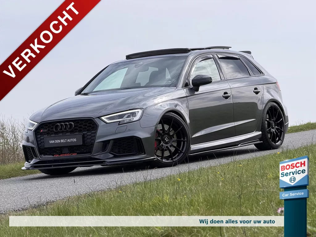 Audi Rs3 2.5 TFSI 540PK Quattro / Pano / Milltek / Wagner Intercooler / CTS Intake / Schaalstoelen / Virtual Cockpit / Carbon / B&O / 19* Motec / H&R / DAZA