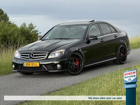 Mercedes C-Klasse C63 AMG 457PK / Schuif-kantel dak / Keyless / Harman/Kardon / Leder / Elektr stoelen / Unieke staat / Camera / 19Inch