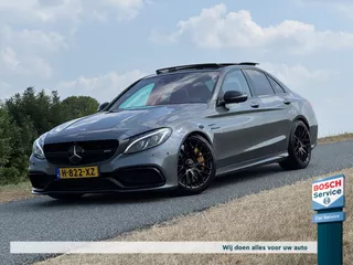 Mercedes C-Klasse C63 S AMG 510PK / Full Option / Pano / Keramisch / Schaal Stoelen / Head-up / 360° Camera / Burmester / Keyless / Sfeer verlichting / Memory