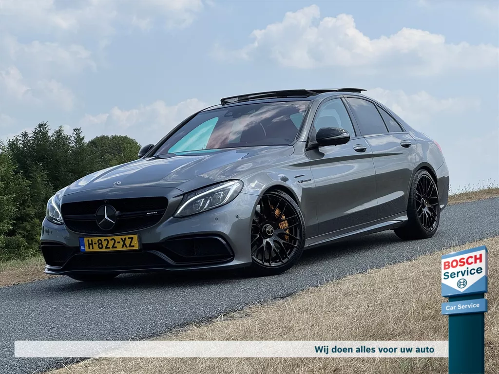 Mercedes C-Klasse C63 S AMG 510PK / Full Option / Pano / Keramisch / Schaal Stoelen / Head-up / 360° Camera / Burmester / Keyless / Sfeer verlichting / Memory