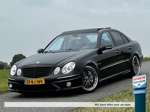 Mercedes E-Klasse 5.4 E55 AMG SEDAN / PANO / BC Racing Schroefset / APPLE CARPLAY / LEER / KEYLESS